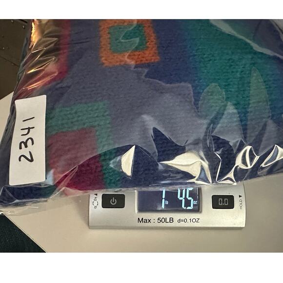 L.L. Bean Blue Geometric Cardigan - Picture 9 of 9